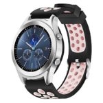 Силиконовый перфорированный ремешок для Samsung Gear S3 розовый
