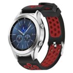 Силиконовый перфорированный ремешок для Samsung Gear S3 красный