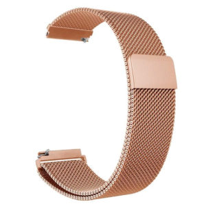 Металевий ремінець Milanese Loop для Samsung Gear Sport / Samsung Galaxy Watch 42mm рожево-золотий