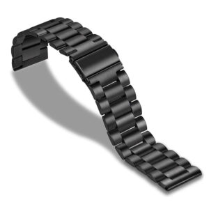 Металевий ремінець Stainless Premium для Samsung Galaxy Watch 42mm / 3 41mm / Active / Active 2 чорний 20mm
