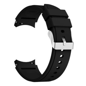 Силіконовий ремінець Galaxy Classic для Samsung Galaxy Watch 4 / 5 / 6 чорний 20mm L