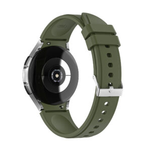 Силіконовий ремінець Galaxy Classic для Samsung Galaxy Watch 4 / 5 / 6 хакі 20mm L