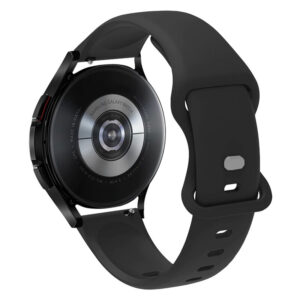 Силіконовий ремінець Eight для Samsung Galaxy Watch 4 / 5 / 6 чорний 20mm