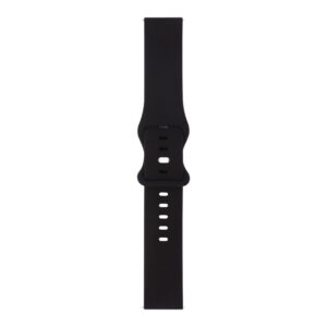 Силіконовий ремінець Eight для Samsung Galaxy Watch Active (1,2) / Samsung Galaxy Watch 42mm чорний 20мм