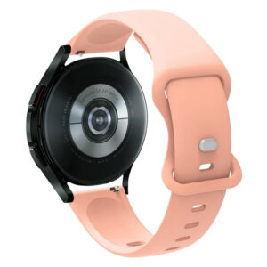 Силіконовий ремінець Eight Samsung Galaxy Watch Active (1,2) / Samsung Galaxy Watch 42mm бежево-рожевий 20мм