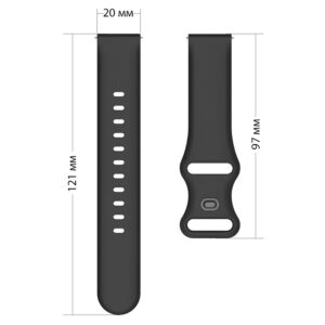 Силіконовий ремінець Eight для Samsung Galaxy Watch 4 / 5 / 6 білий 20mm