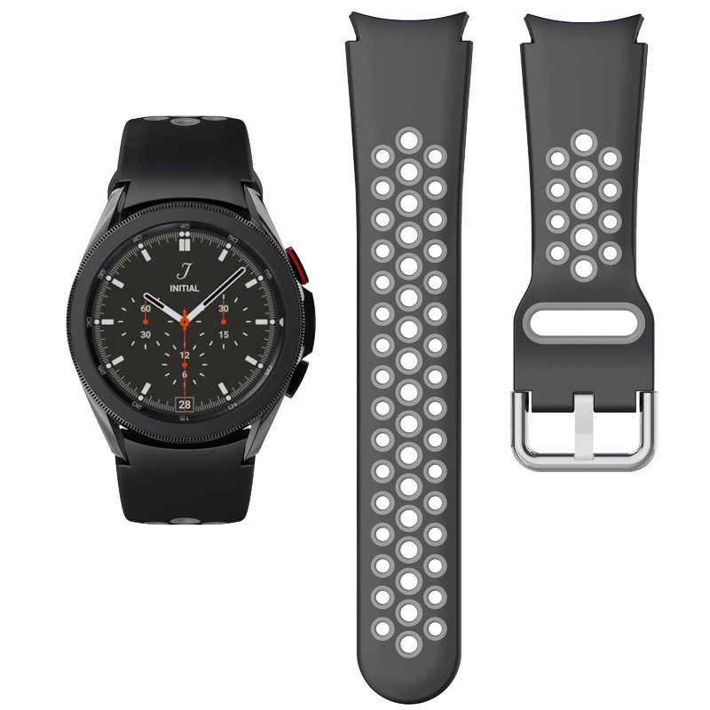 remeshok-perfarirovanniy-dlya-samsung-galaxy-watch-4-20mm-40-46-mm-cherno-seriy-5