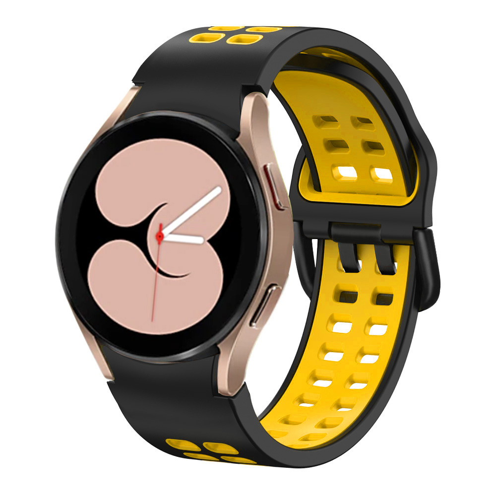 silikonovij-perforovanij-reminecz-galaxy-sport-dlya-samsung-galaxy-watch-4-chorno-zhovtij-20mm-2