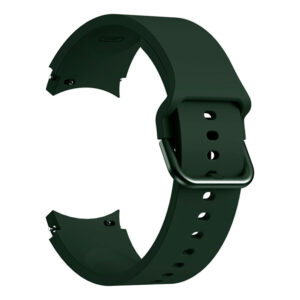 Силіконовий ремінець Galaxy Color для Samsung Galaxy Watch 4 / 5 / 6 темно-зелений 20mm L