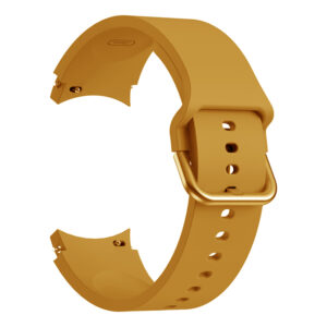 Силіконовий ремінець Galaxy Color для Samsung Galaxy Watch 4 / 5 / 6 жовто-гiрчичний 20mm L