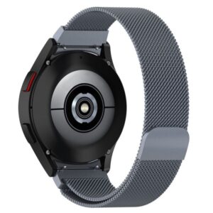 Металевий ремінець Milanese Loop Steel Samsung Galaxy Watch 4 / 5 / 6 темно-сірий 20mm