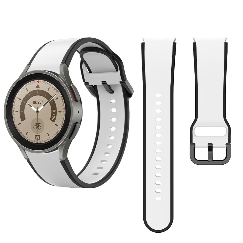 silikonovij-reminecz-double-line-dlya-samsung-galaxy-watch-4-5-bilo-chornij-20mm-l-4