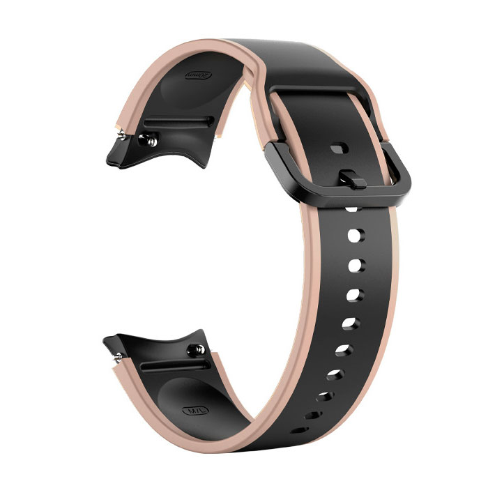 silikonovij-reminecz-double-line-dlya-samsung-galaxy-watch-4-5-chorno-bezhevij-20mm-l-2