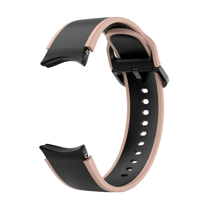 silikonovij-reminecz-double-line-dlya-samsung-galaxy-watch-4-5-chorno-bezhevij-20mm-l-3