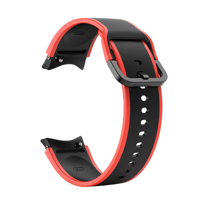 silikonovij-reminecz-double-line-dlya-samsung-galaxy-watch-4-5-chorno-chervonij-20mm-l-2