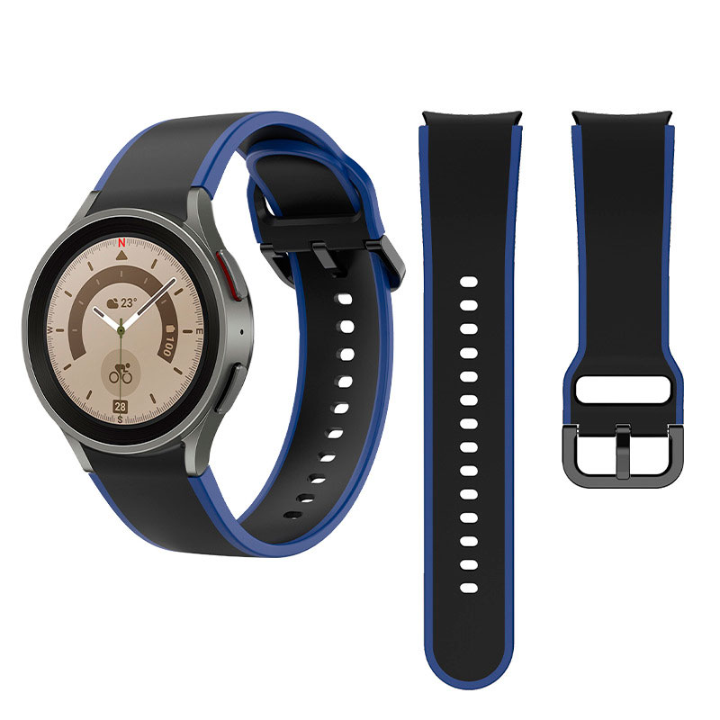 silikonovij-reminecz-double-line-dlya-samsung-galaxy-watch-4-5-chorno-sinij-20mm-l-4