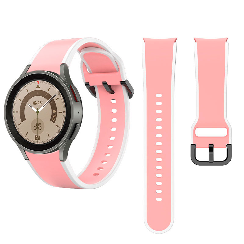 silikonovij-reminecz-double-line-dlya-samsung-galaxy-watch-4-5-rozhevo-bilij-20mm-l-4