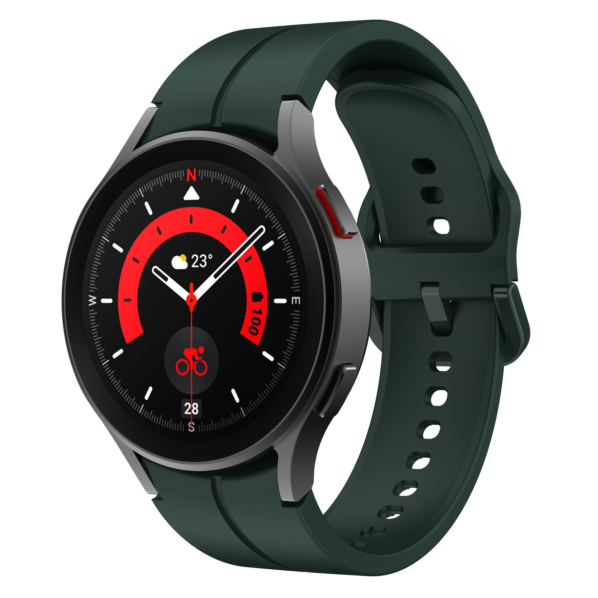 silikonovij-reminecz-five-classic-dlya-samsung-galaxy-watch-4-5-temno-zelenij-20mm-l-1