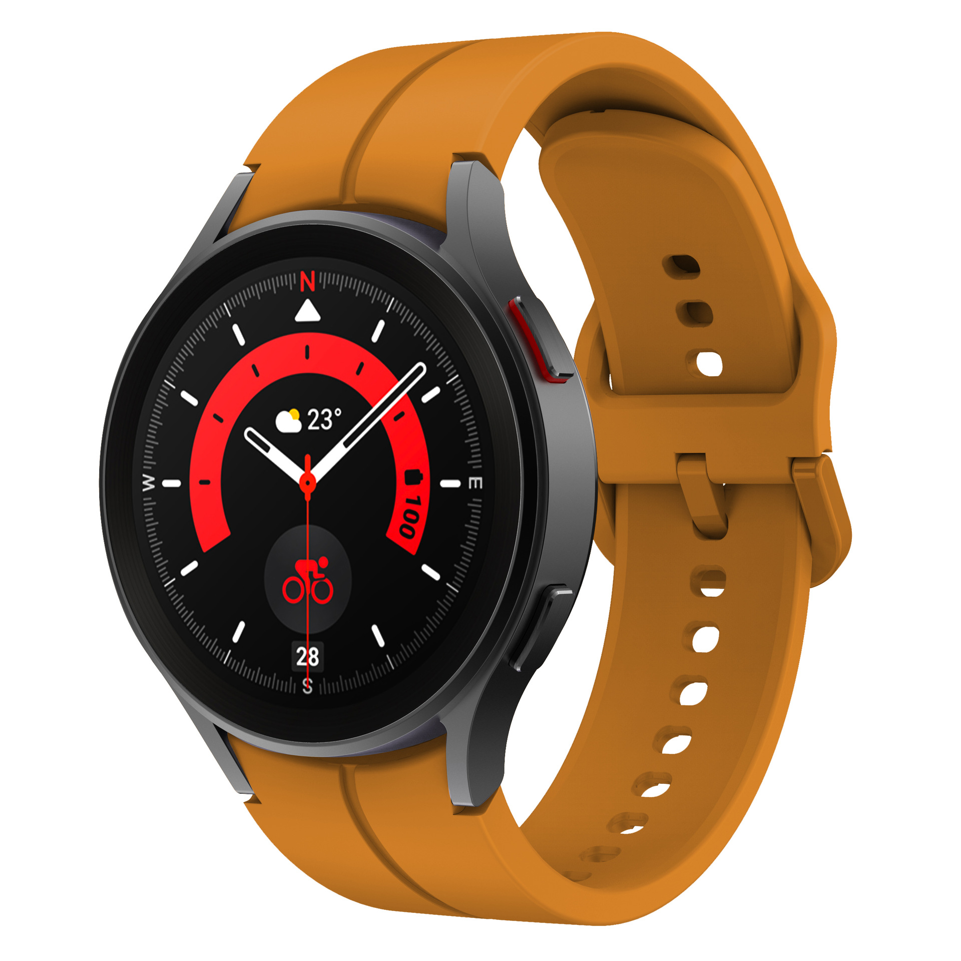 silikonovij-reminecz-five-classic-dlya-samsung-galaxy-watch-4-5-zhovto-girchichnij-20mm-l-1