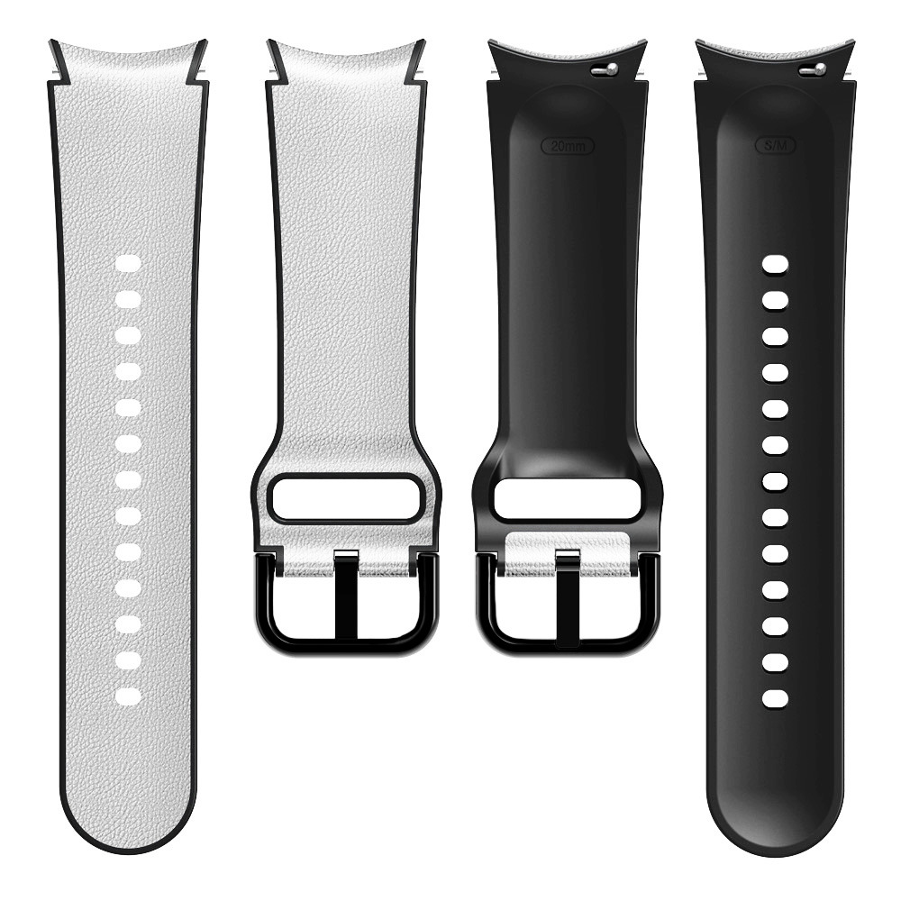 shkiryanij-reminecz-west-dlya-samsung-galaxy-watch-4-5-bilo-chornij-20mm-5