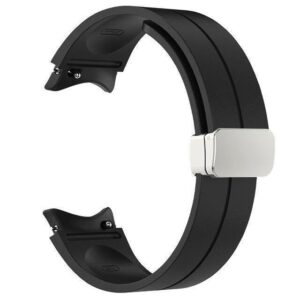 Силіконовий ремінець Cls для Samsung Galaxy Watch 4 / 5 / 6 чорний 20mm