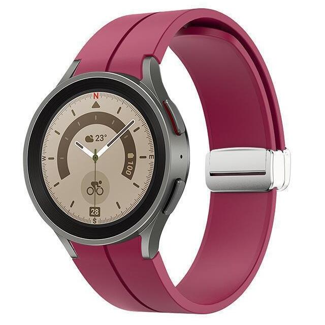 silikonovij-reminecz-cls-dlya-samsung-galaxy-watch-4-5-temno-chervonij-20mm-1