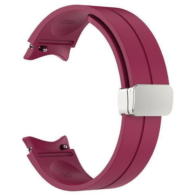 silikonovij-reminecz-cls-dlya-samsung-galaxy-watch-4-5-temno-chervonij-20mm-2