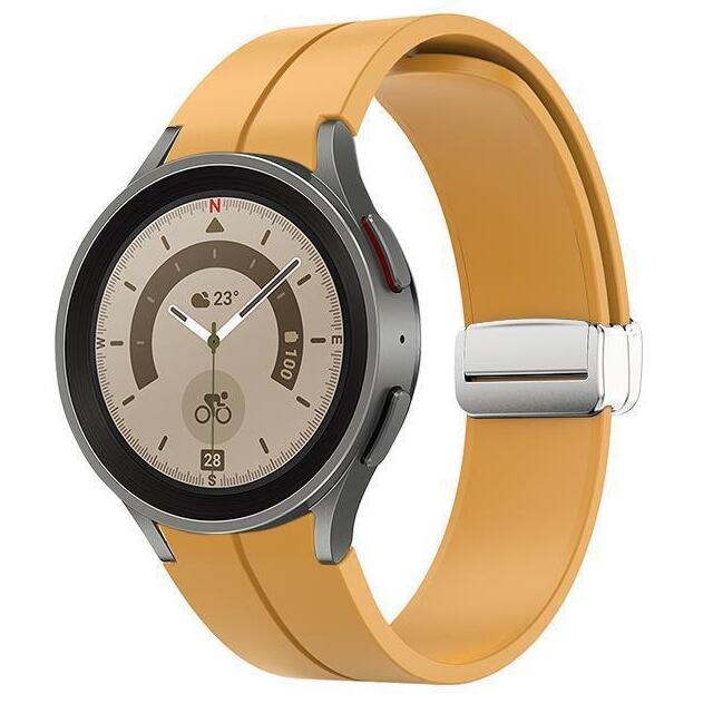 silikonovij-reminecz-cls-dlya-samsung-galaxy-watch-4-5-zhovto-girchichnij-20mm-1