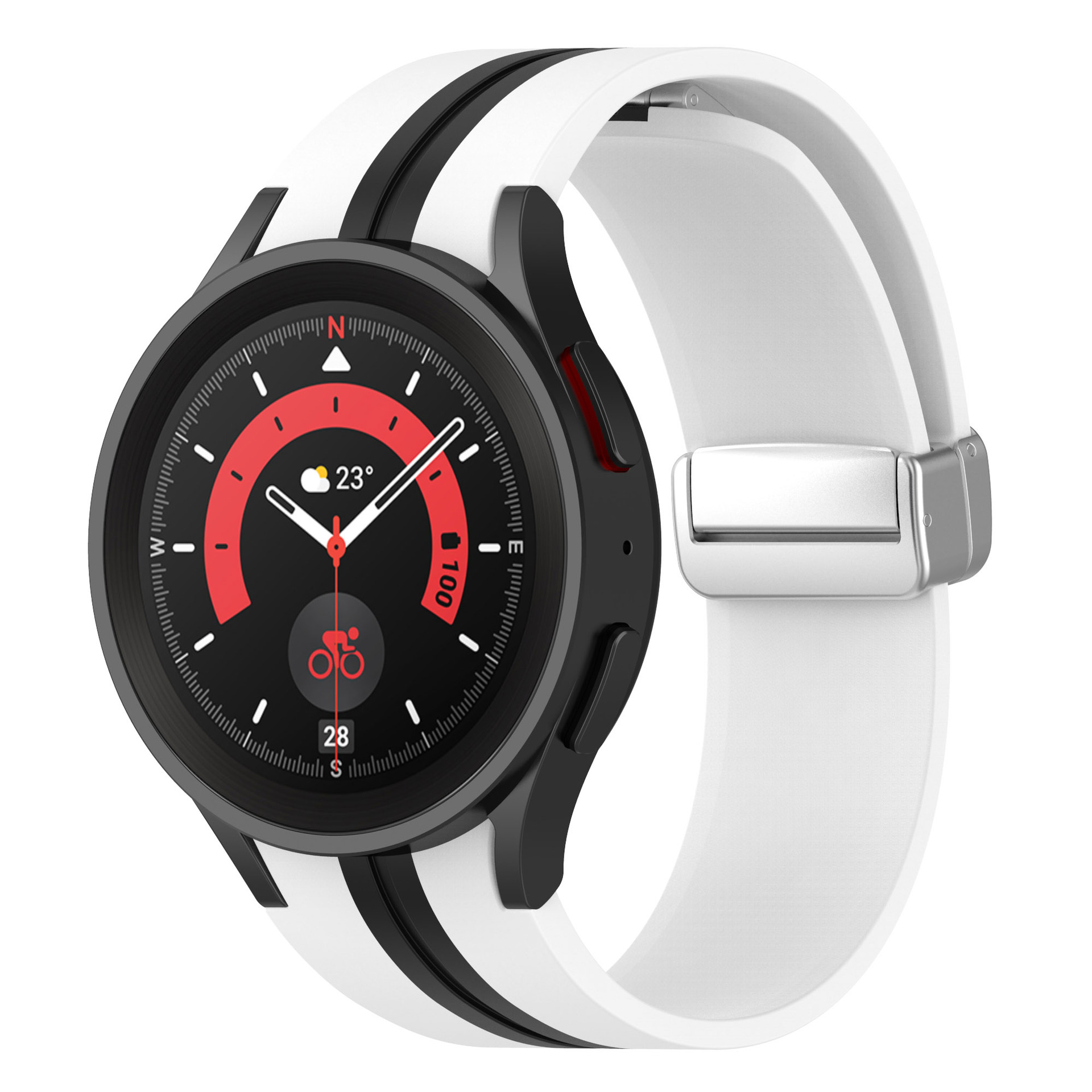 silikonovij-reminecz-cls-line-dlya-samsung-galaxy-watch-4-5-bilo-chornij-20mm-1