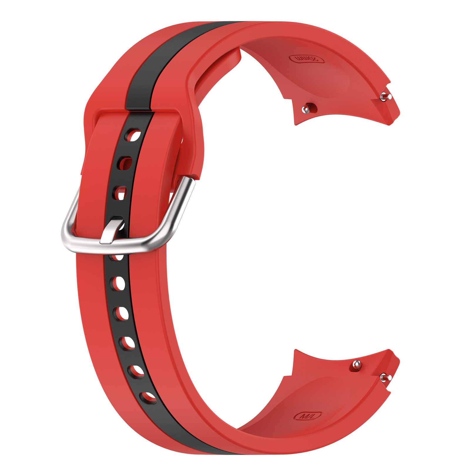 silikonovij-reminecz-d2-dlya-samsung-galaxy-watch-4-5-chervono-chornij-20mm-3