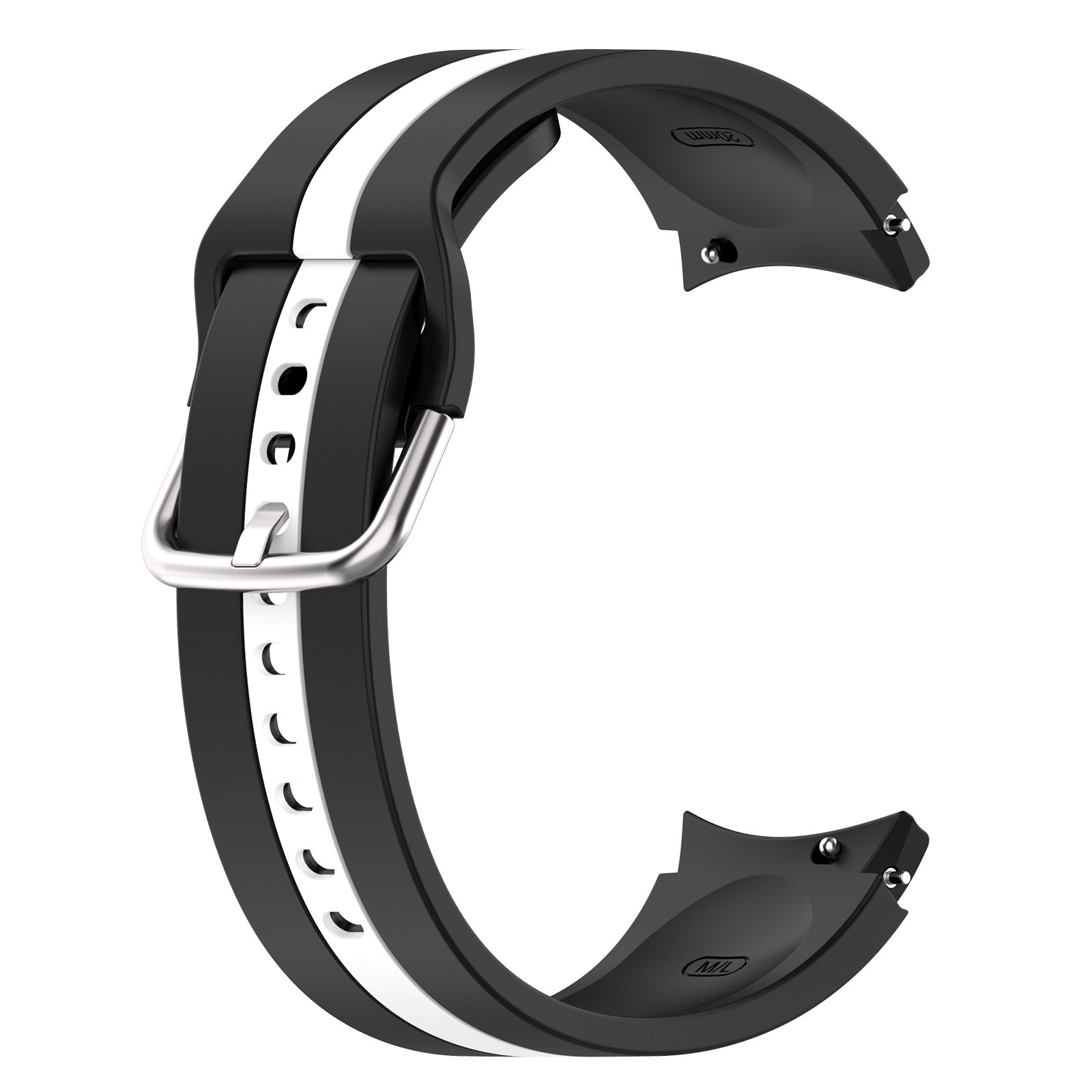 silikonovij-reminecz-d2-dlya-samsung-galaxy-watch-4-5-chorno-bilij-20mm-3