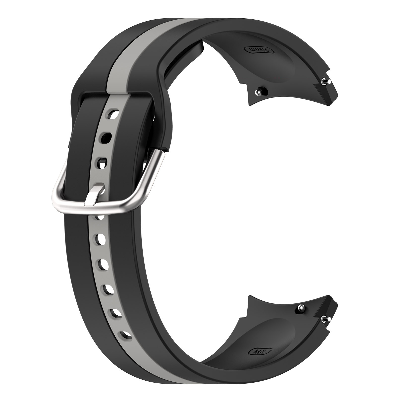 silikonovij-reminecz-d2-dlya-samsung-galaxy-watch-4-5-chorno-sirij-20mm-3