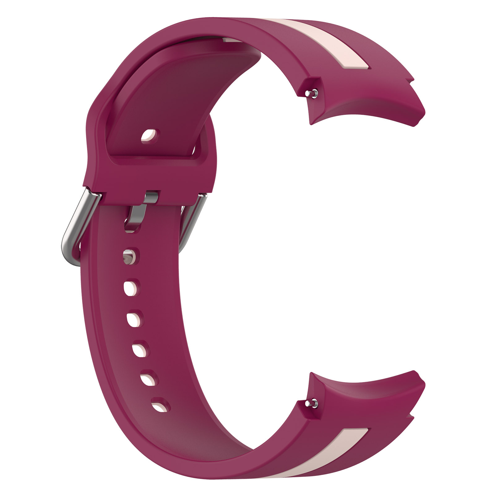 silikonovij-reminecz-d2-dlya-samsung-galaxy-watch-4-5-temno-chervono-rozhevij-20mm-4