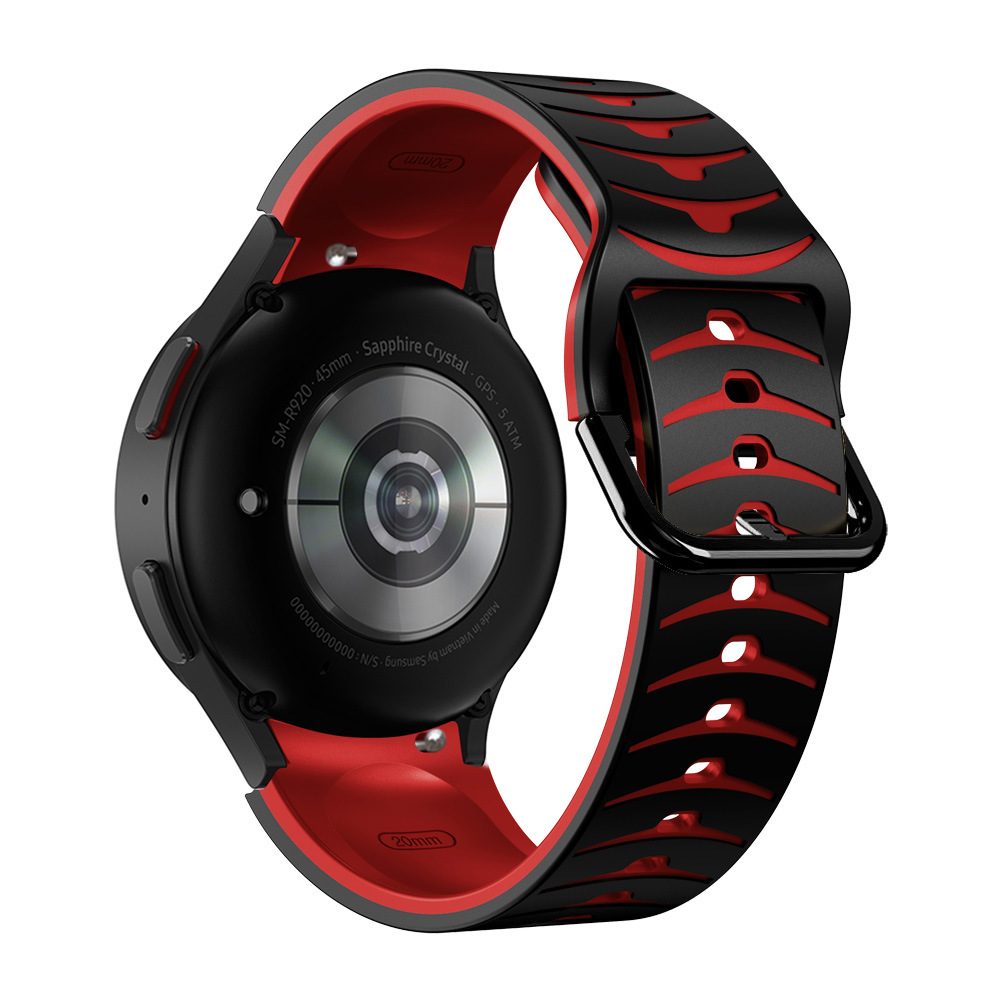 silikonovij-reminecz-scales-dlya-samsung-galaxy-watch-4-5-chorno-chervonij-20mm-2