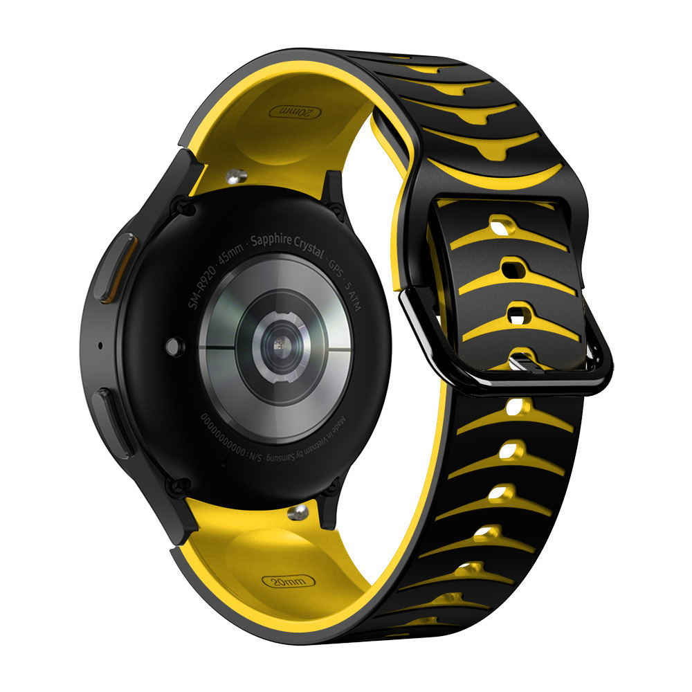 silikonovij-reminecz-scales-dlya-samsung-galaxy-watch-4-5-chorno-zhovtij-20mm-2
