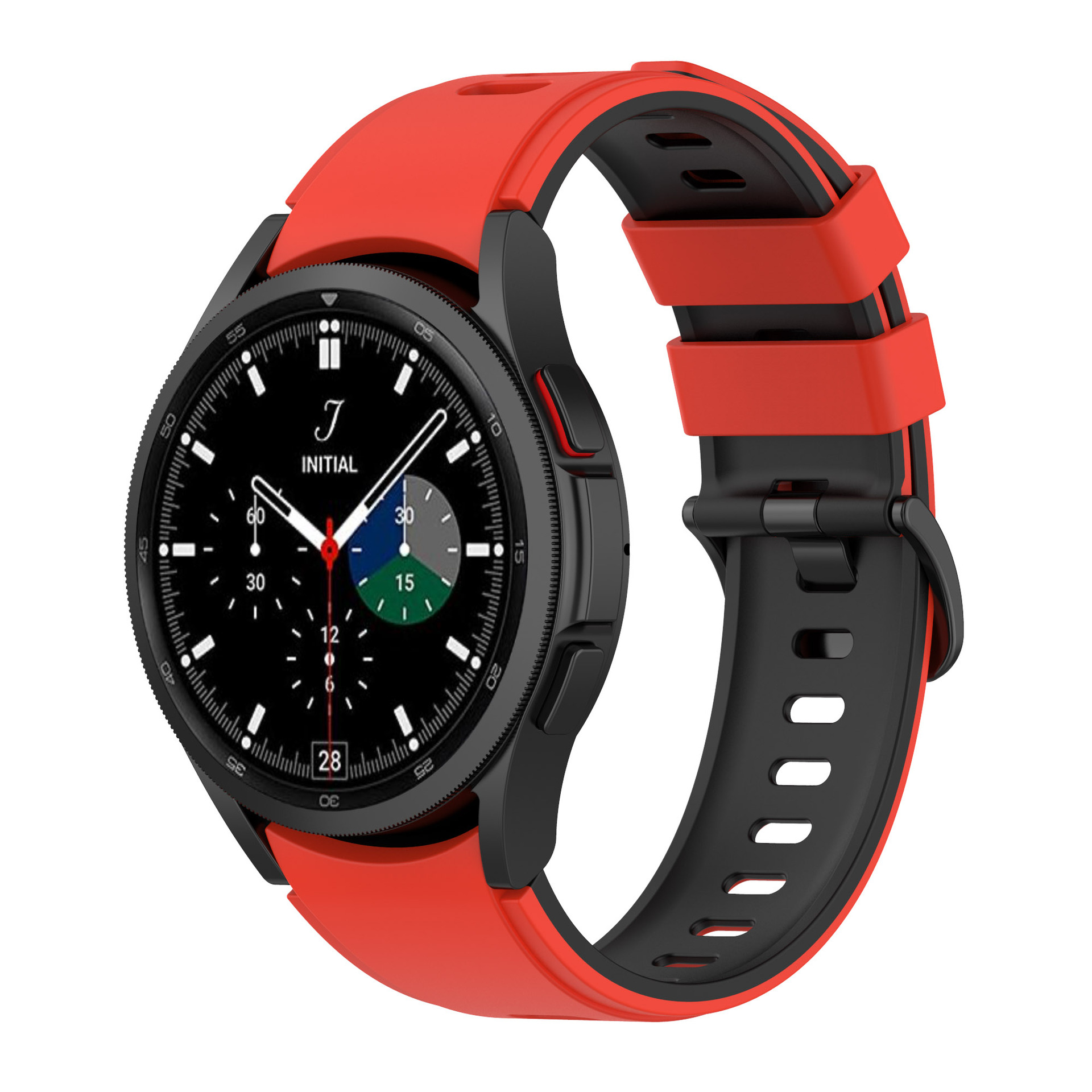 silikonovij-reminecz-ricco-dlya-samsung-galaxy-watch-4-5-chervono-chornij-20mm