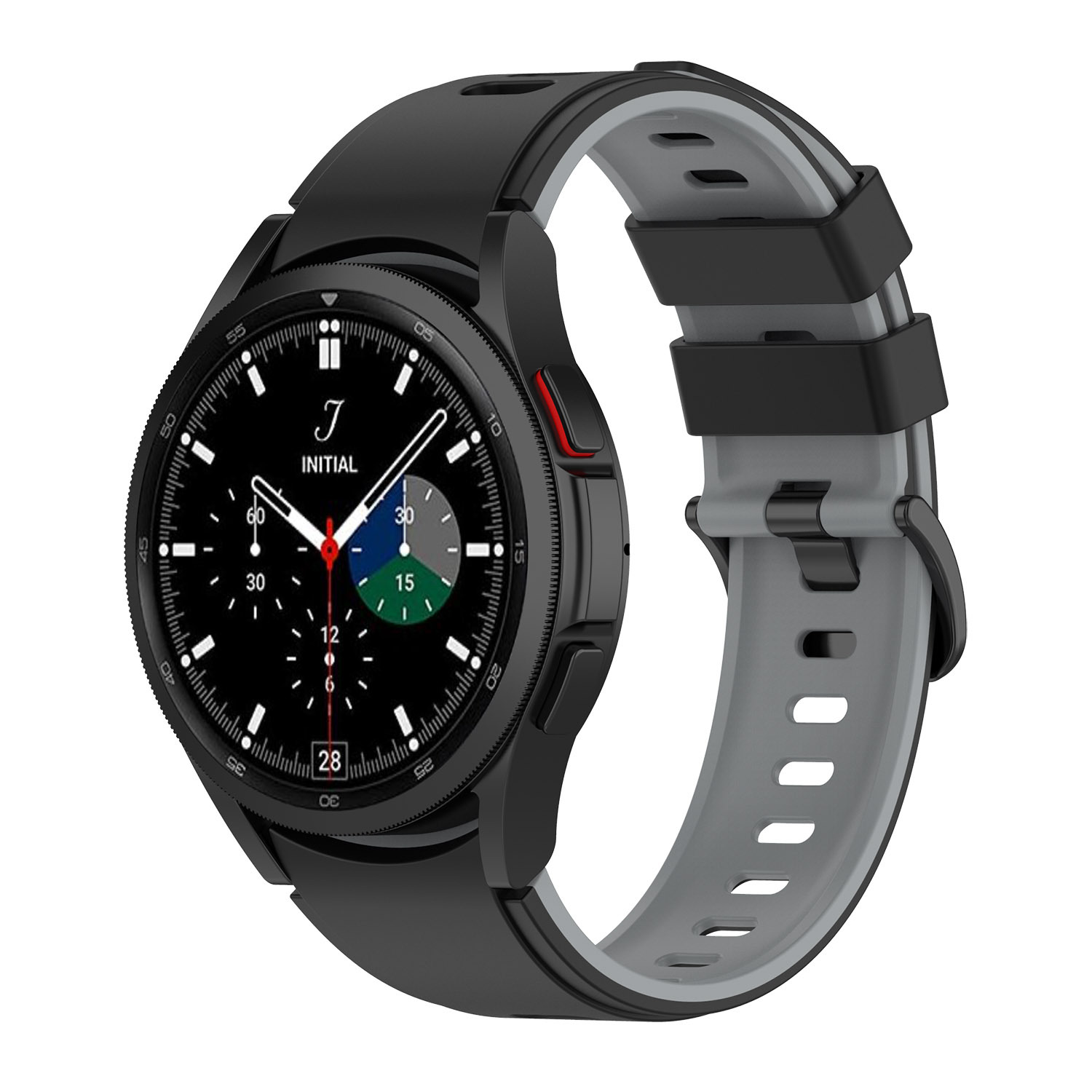 silikonovij-reminecz-ricco-dlya-samsung-galaxy-watch-4-5-chorno-sirij-20mm-1