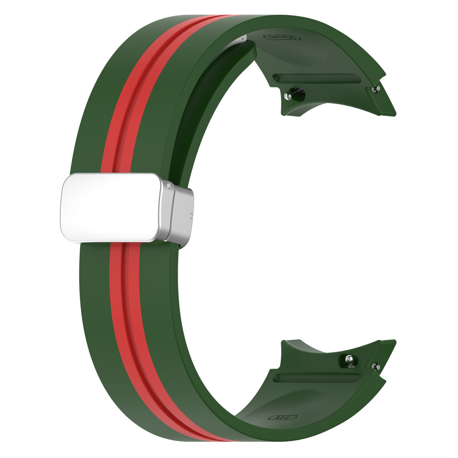 ilikonovij-reminecz-cls-line-dlya-samsung-galaxy-watch-4-5-zeleno-chervonij-20mm-4