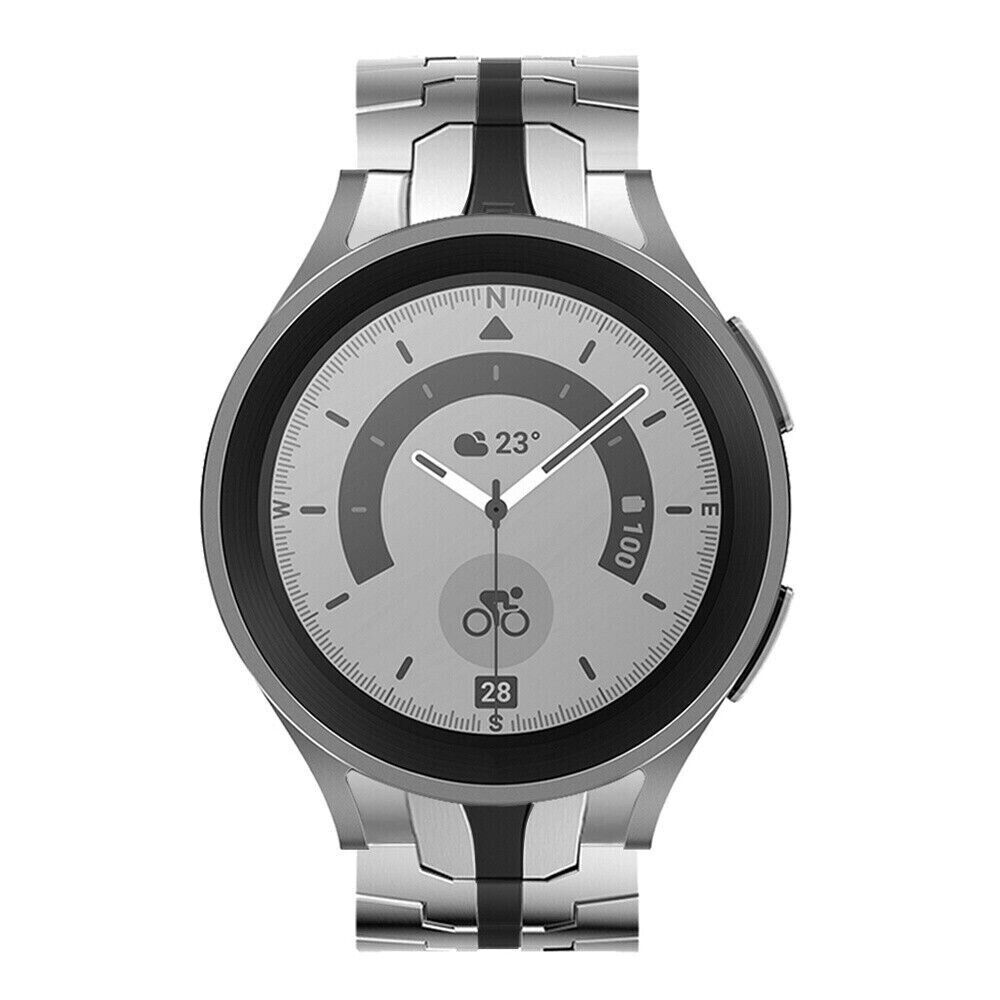 metalevij-reminecz-iron-dlya-samsung-galaxy-watch-4-5-sribno-chornij-20mm-2