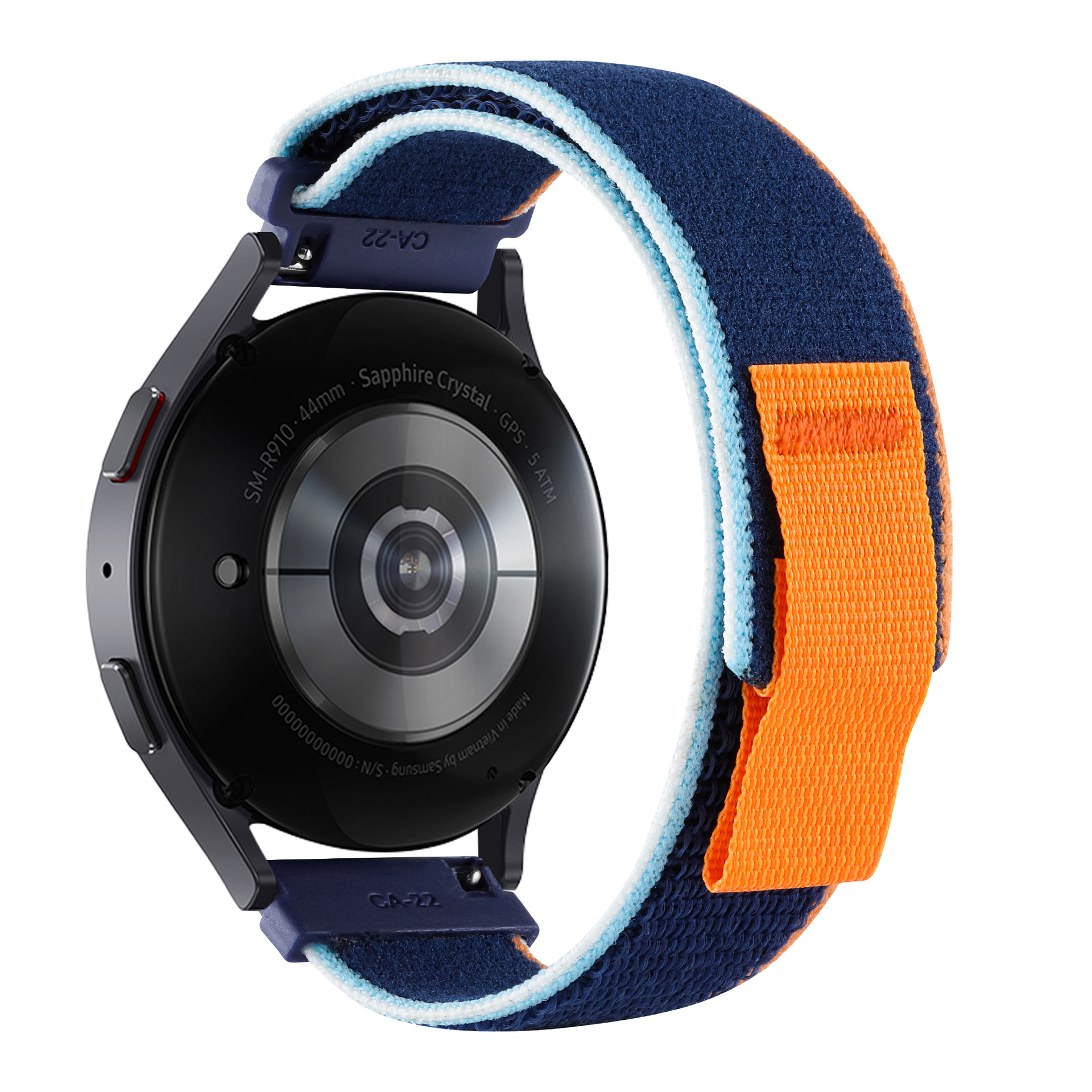 nejlonovij-reminecz-normalcloth-dlya-samsung-gear-s3-samsung-galaxy-watch-46mm-sino-pomaranchevij-22mm-1