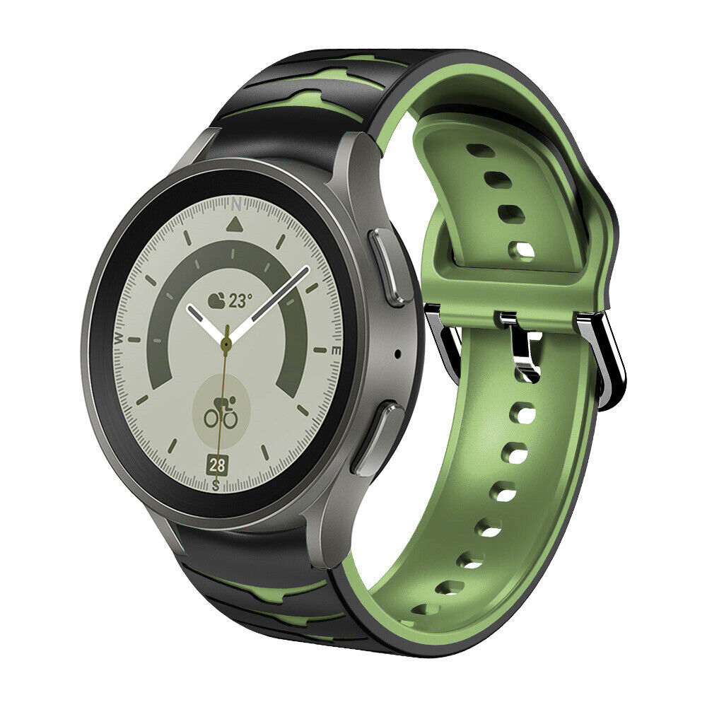 silikonovij-reminecz-scales-dlya-samsung-galaxy-watch-4-5-chorno-zelenij-20mm-1
