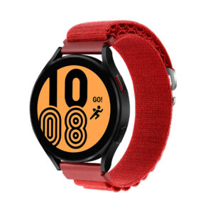 Нейлоновий ремінець NormalCloth Wave для Samsung Galaxy Watch Active (1,2) / Samsung Galaxy Watch 42mm червоний 20mm