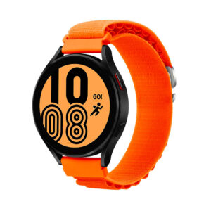Нейлоновий ремінець NormalCloth Wave для Samsung Galaxy Watch Active (1,2) / Samsung Galaxy Watch 42mm помаранчевий 20mm