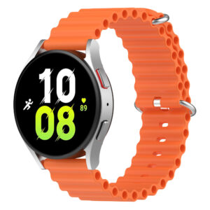 Силіконовий ремінець Hump для Samsung Galaxy Watch Active (1,2) / Samsung Galaxy Watch 42mm помаранчевий 20mm