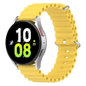 Силіконовий ремінець Hump для Samsung Galaxy Watch Active (1,2) / Samsung Galaxy Watch 42mm жовтий 20mm