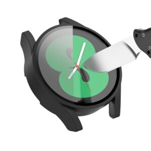 Захисний чохол з склом DBPro для Samsung Galaxy Watch 4 44mm рожево-бежевий