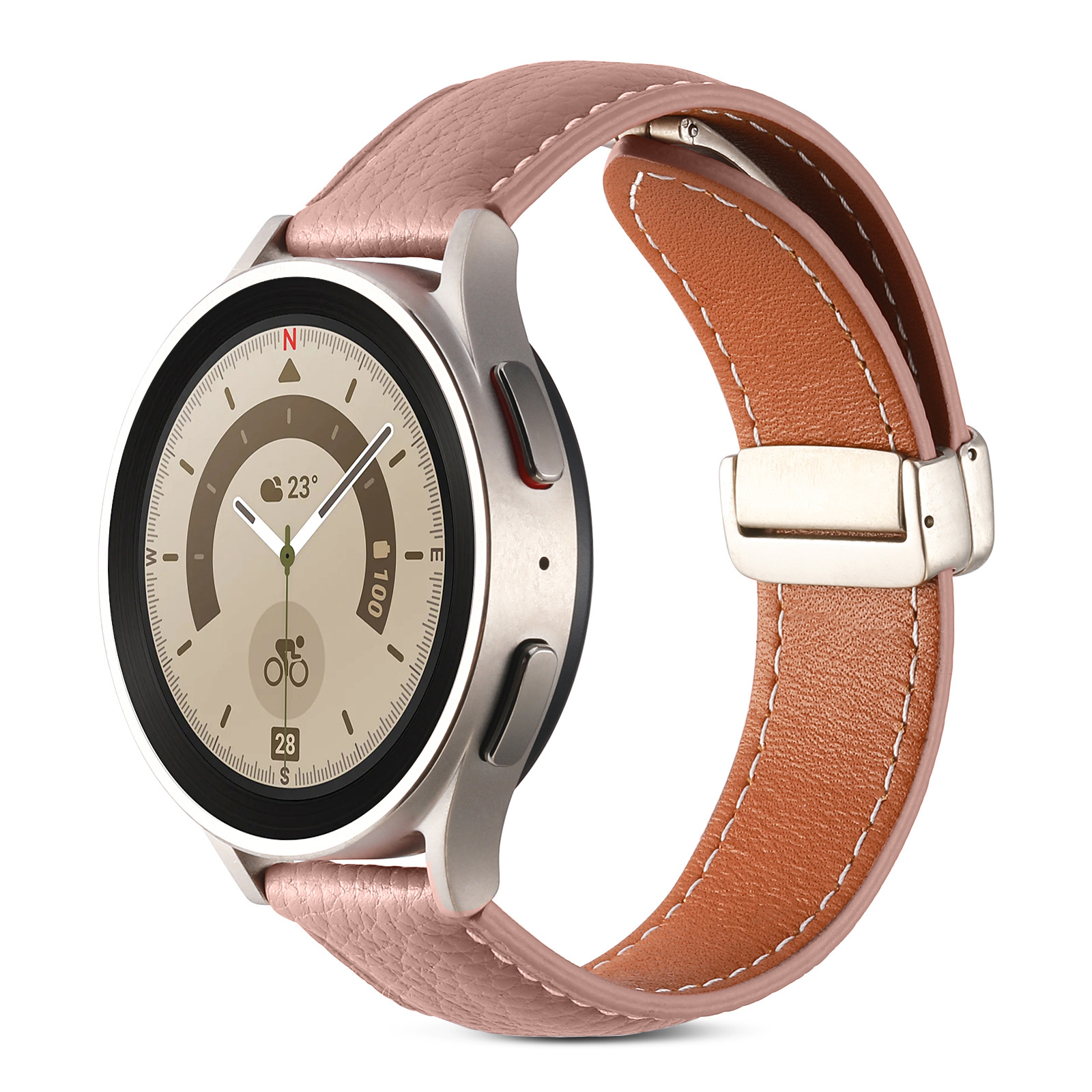 shkiryanyj-reminecz-freez-dlya-samsung-galaxy-watch-4-5-rozhevyj-20mm-1