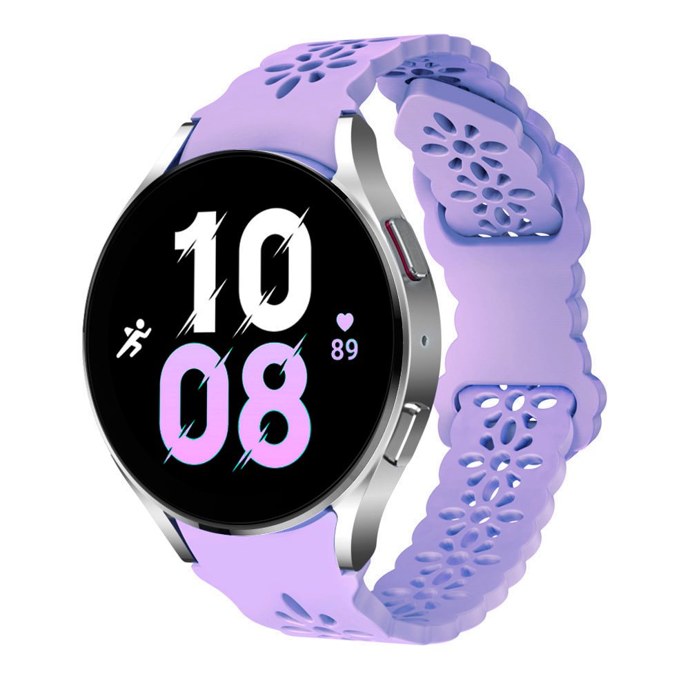 sylikonovyj-reminecz-flower-five-dlya-samsung-galaxy-watch-4-5-fioletovyj-20mm