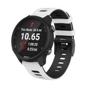 Силіконовий ремінець Rage для Samsung Galaxy Watch 3 45mm біло-чорний 22mm