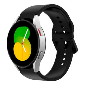 Силіконовий ремінець Color Angle для Samsung Galaxy Watch 4 / 5 / 6 чорний 20mm L